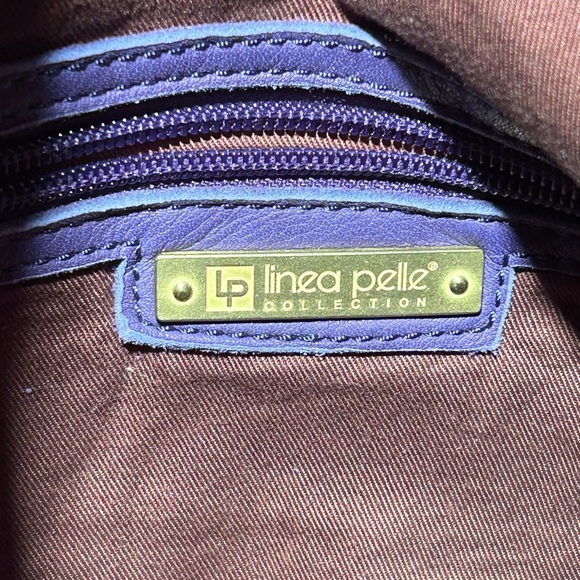 Linea Pelle Soft Leather foldover Clutch - Picture 3 of 11